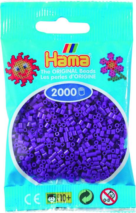 Actual product image Hama mini perler 2000stk lilla