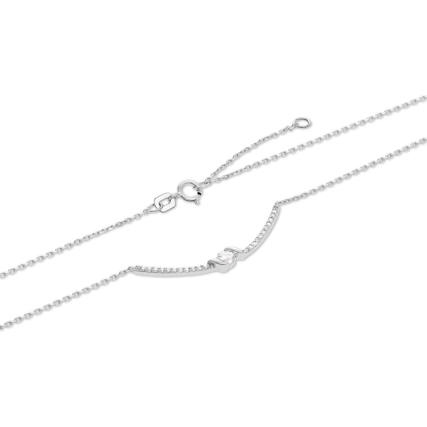 Thumbnail - Favs, Halsschmuck, Kette, (375er Weissgold)