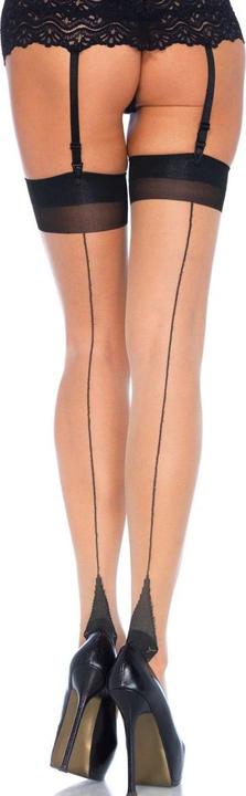Produktbild Leg Avenue Strümpfe mit Naht zweifarbig (One Size)