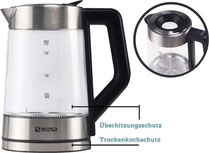 Produktbild Ecosa Glas Wasserkocher (1.70 l)