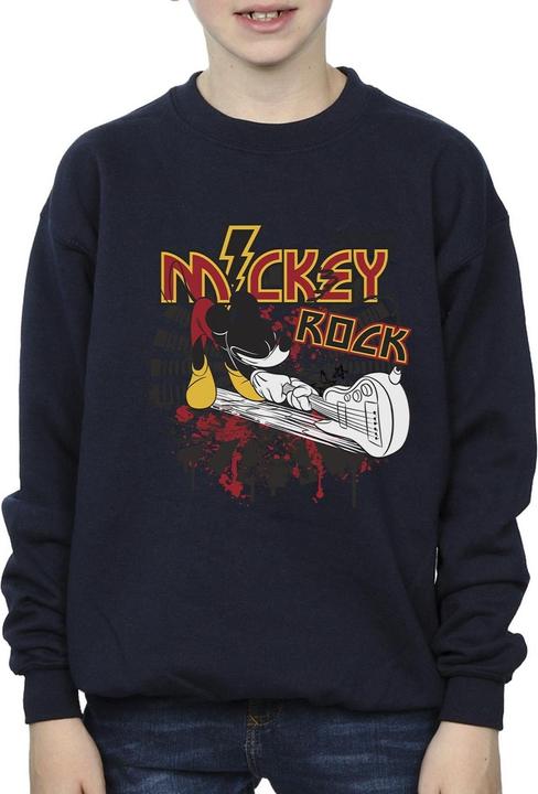 Actual product image Disney Boys Mickey Mouse Smash Guitar Rock Sweatshirt (152, 158)