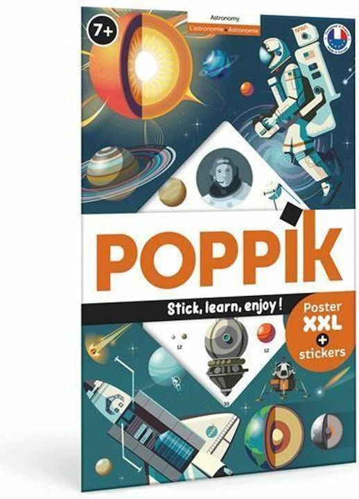 Poppik Poster didattico con adesivi Astronomia