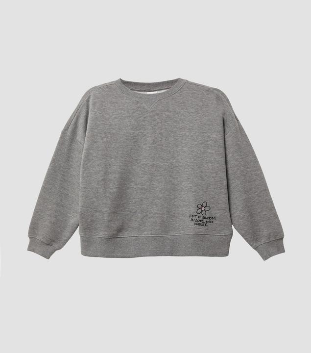 Produktbild s.Oliver Sweatshirt Kuscheliges Oversize-Sweatshirt mit dezentem Print (146, 152)