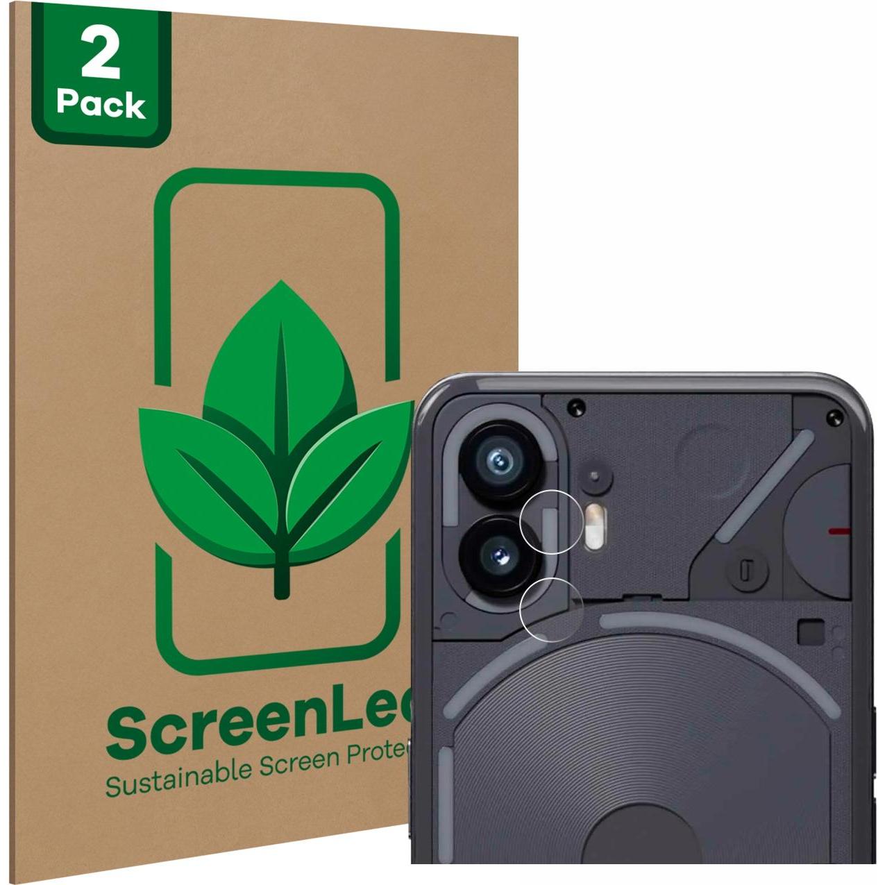 Thumbnail - ScreenLeaf Schutzfolie nachhaltiger Displayschutz Displayschutzfolie Folie Klar Transparent (2 Stück, Nothing Phone (2))...