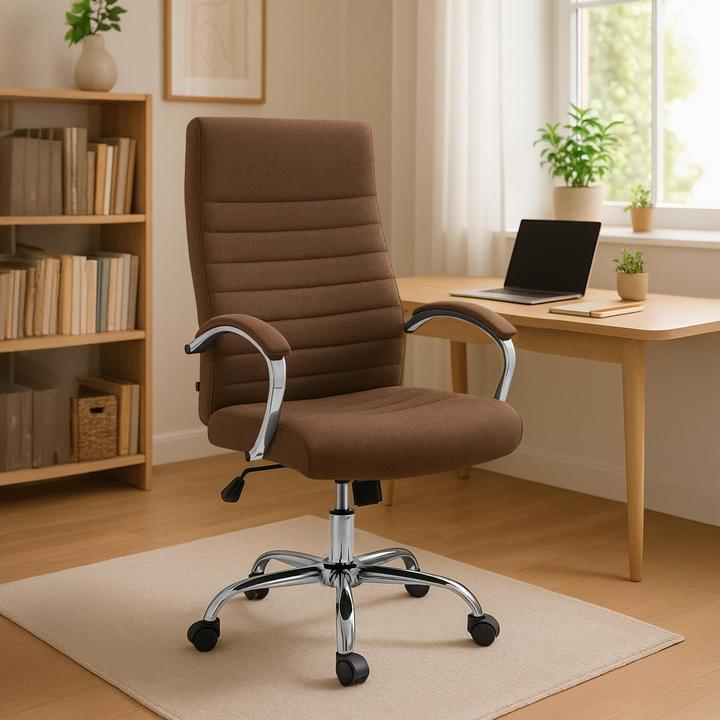Produktbild CLP Bürostuhl Valais Stoff, braun (47 - 55 cm)
