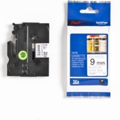 Actual product image Brother TZE-N221 DirectLabel black on white 9mm x 8m Black White (0.90 cm, Black, White)