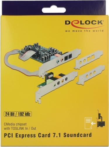 Actual product image Delock PCI Express sound card 7.1 (PCI Express 1.1)