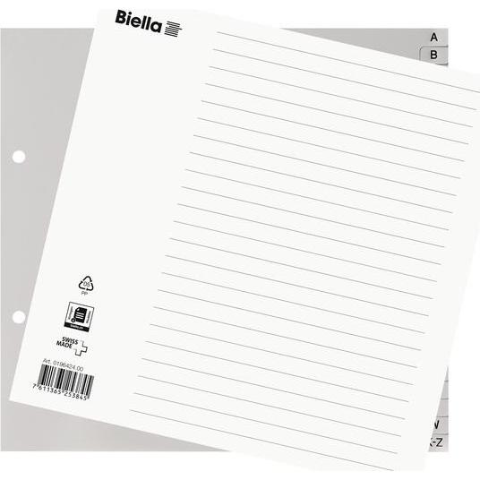 Thumbnail - Biella, Ordner Zubehör, Register teildeckend aus PP