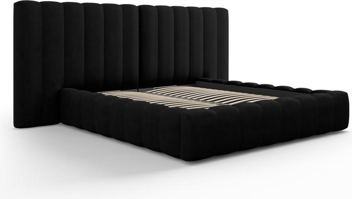 Actual product image Micadoni Storage Bed With Double Headboard, "Kelp", 230x250x100Made in Europe (160 x 200 cm)