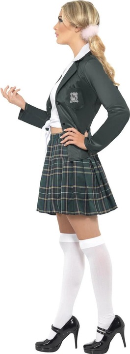 Actual product image Smiffys Womens/Ladies Preppy School Girl Costume Set (S)