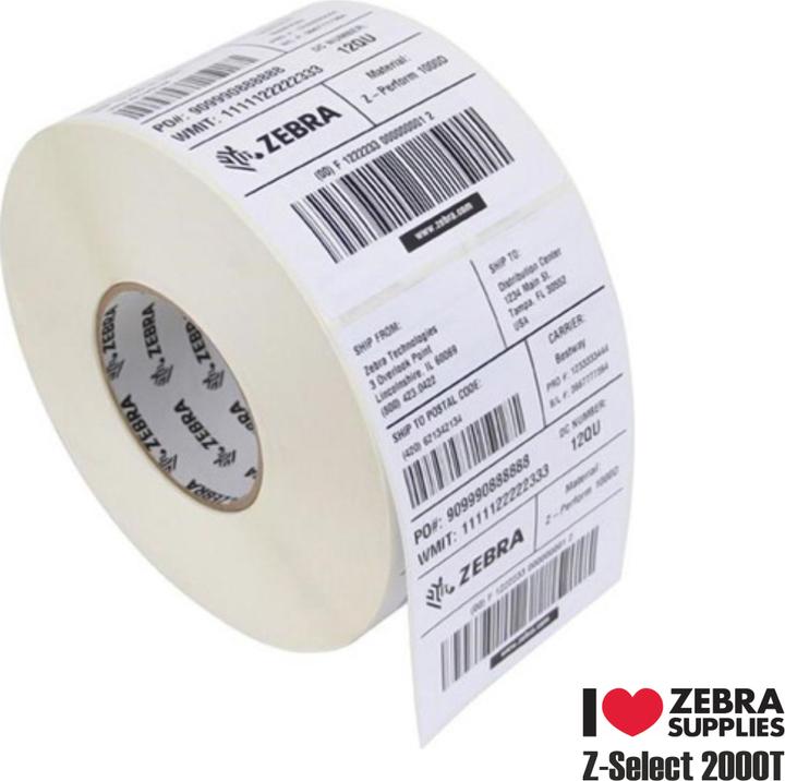 Actual product image Zebra Z-Select 2000T, label roll, 102x152mm Z-Select 2000T, label roll, premium coated, for (10.16 cm)