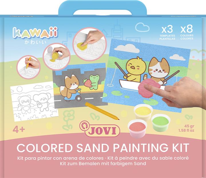 Actual product image Jovi Kawaii Sand Painting Kit Kawaii Tiere