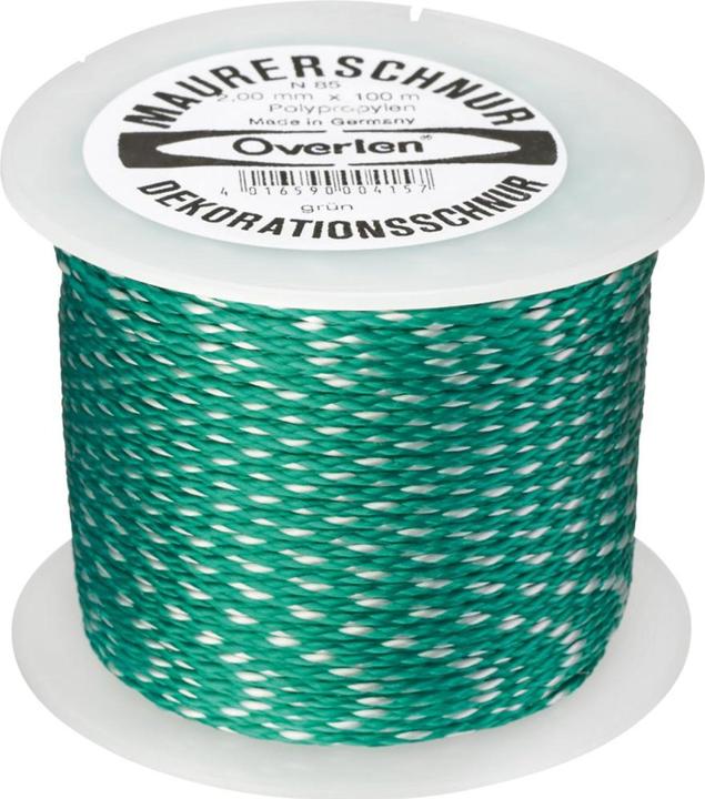 Produktbild HP Autozubehör Maurerschnur Länge 100 m Ø 2 mm 65 kg Polypropylen grün/weiss (100 m)