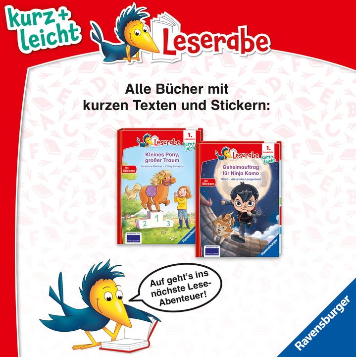 Actual product image Ravensburger Leserabe - 1. Lesestufe Kurz und leicht: Kleines Pony, grosser Traum (German, Cathy Ionescu, Susanne Becker, 2024)
