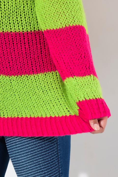 Produktbild Angel of Style Pullover, Straight Fit, Blockstreifen, Herz-Smiley (46, 48)