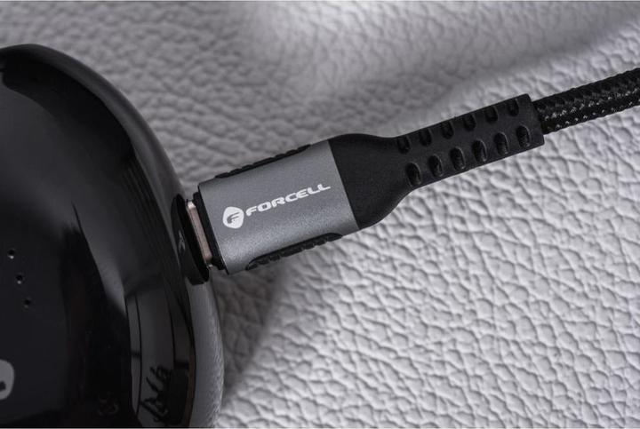 Produktbild Forcell Cable F-ENERGY C263 cable Type C to Type C QC4.0 PD 5A 240W Cafule 0,5 m black (0.50 m, 240 W)