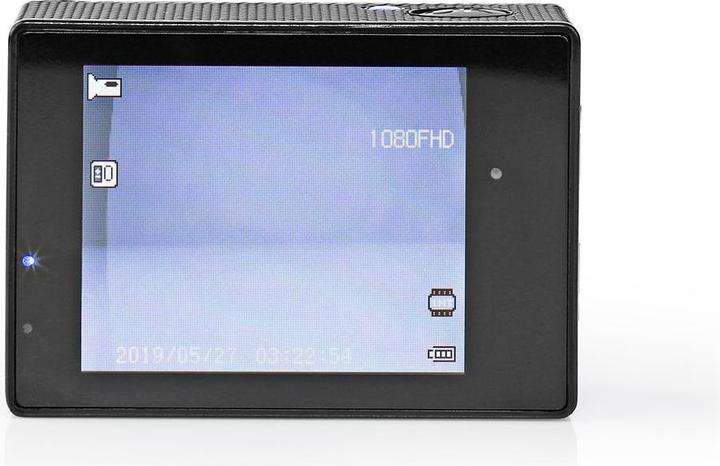 Image du produit Nedis Action Cam| 1080pa30fps| 12 MPixel| Etanche à 30.0 m| 90 min| Incl - 12 MP