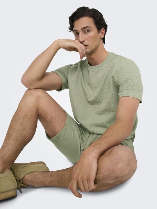 Actual product image Only & Sons Onskian Reg Seersucker Shorts (XS)