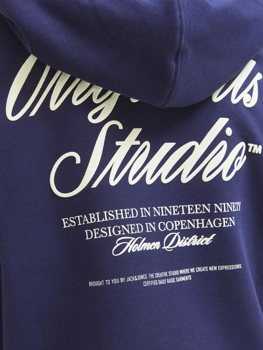 Produktbild Jack & Jones Jornorrebro Typo Back Sweat Hood Sn Jnr (176)
