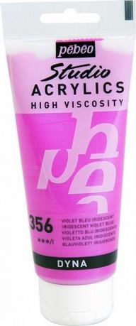 Actual product image Pebeo Studio Acrylics Fine Acrylic (Blue violet iridescent, 100 ml)