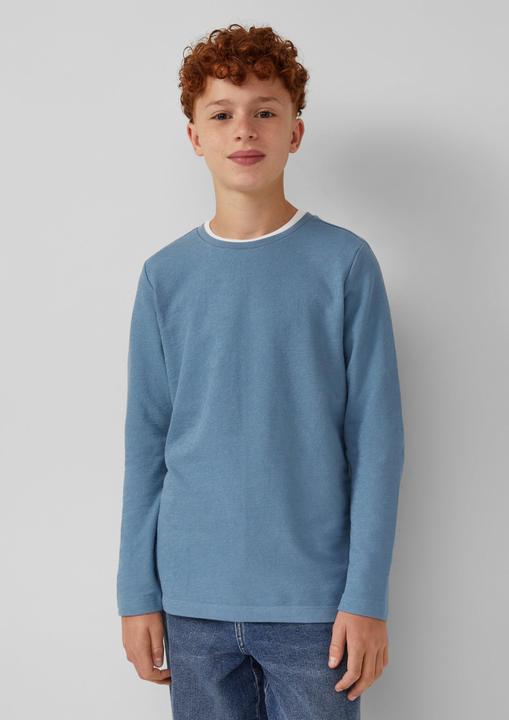 Produktbild s.Oliver T-Shirt Longsleeve aus Strukturjersey (146, 152)
