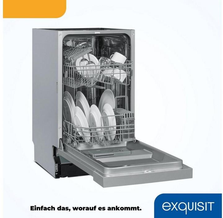 Actual product image Exquisit EGSP1009-E-030E silver - Dishwasher