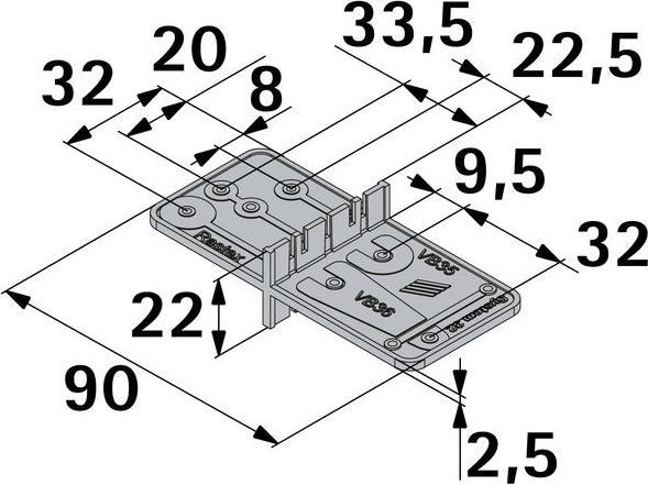 Produktbild Hettich Anreissschablone MultiGreen (1 Stk.)
