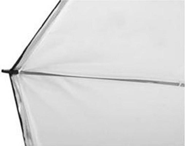 Produktbild Falcon Eyes Jumbo Reflexschirm URN-T86TSB1 Diffuss Weiss + Silber/Schwarze Hülle 216 cm (Schirm, 216 cm)