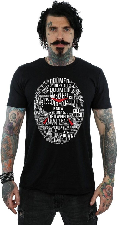 Produktbild Absolute Cult Jason Text Mask TShirt (3XL)