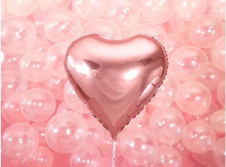 Produktbild Partydeco Luftballon Herz Roségold 61cm (1 x)