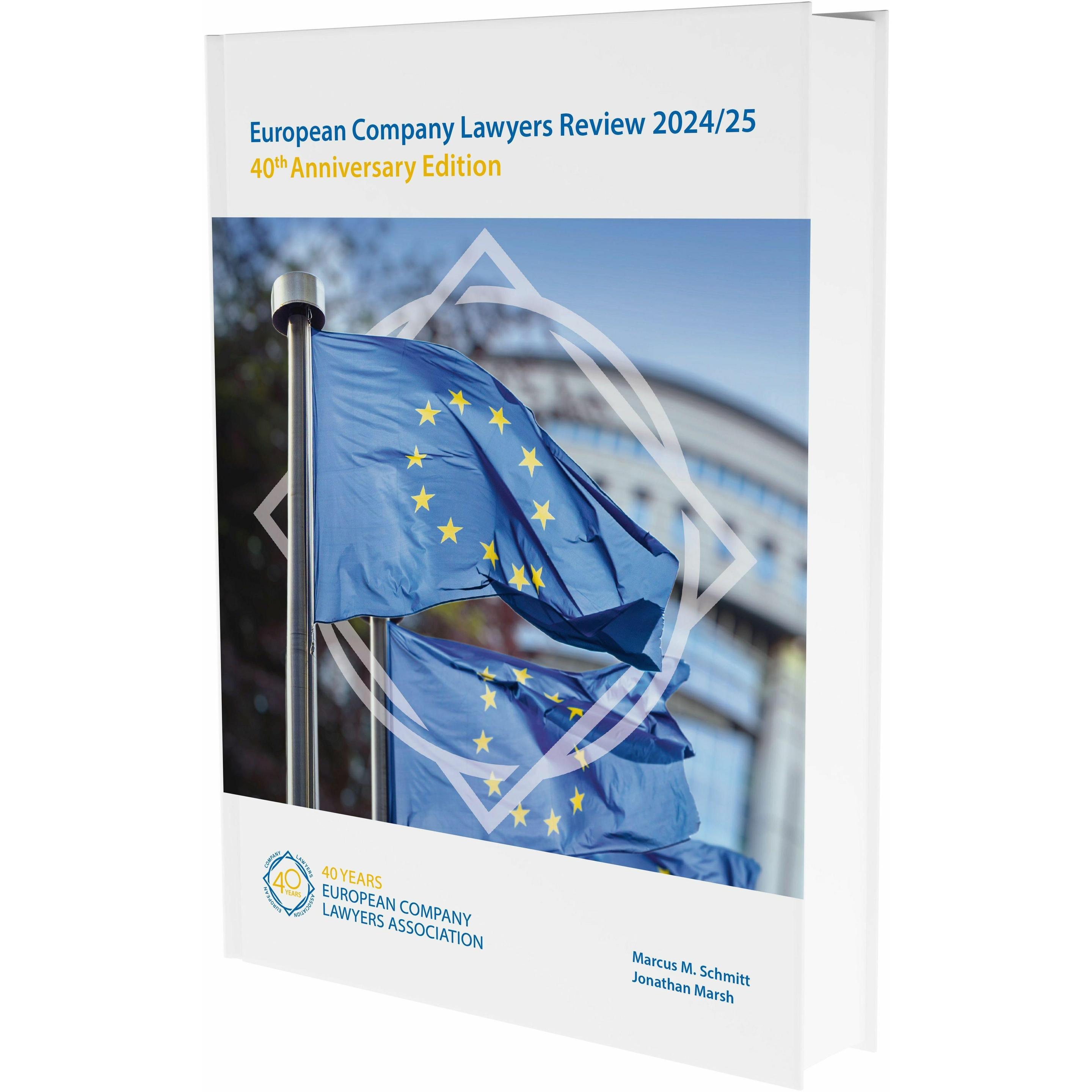European Company Lawyers Review 2024/25, Fachbücher von Marcus M. Schmitt, Jonathan Marsh