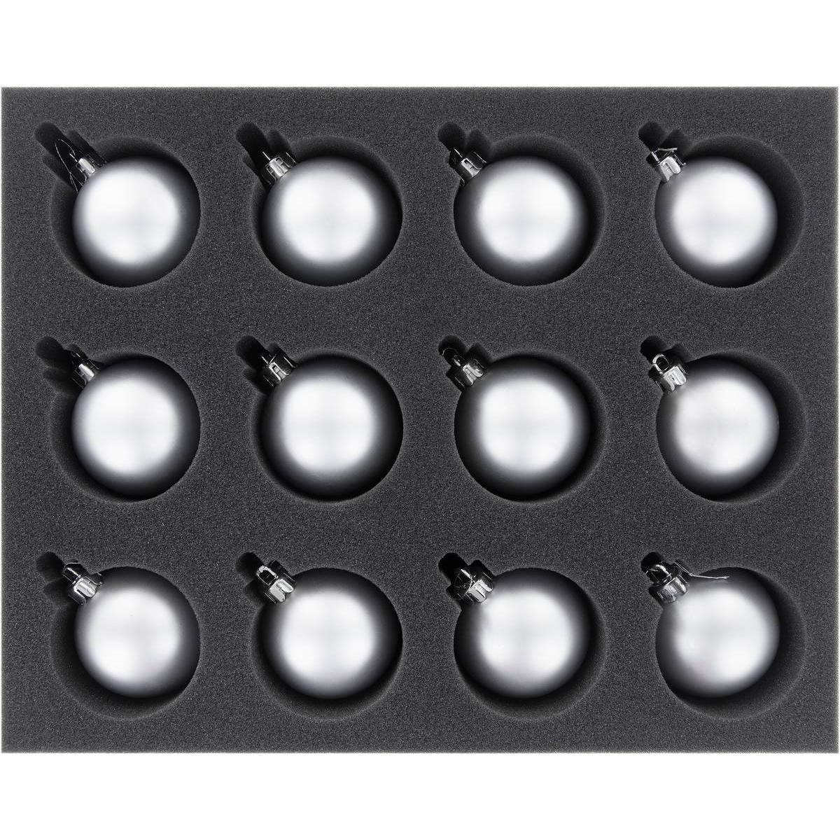 Feldherr FS070A003 - Inserto in schiuma per 12 baubles natalizi / Baubles natalizi (Materiale sintetico)