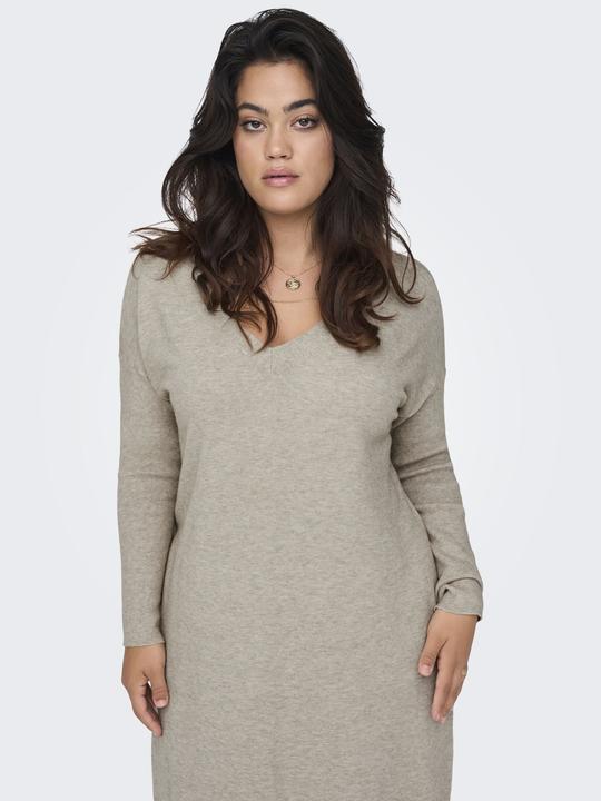 Produktbild Only Curvy V-Ausschnitt Strickkleid (M)