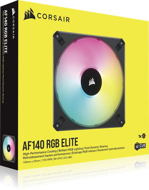 Actual product image Corsair AF140 RGB Elite (140 mm, 1 x)