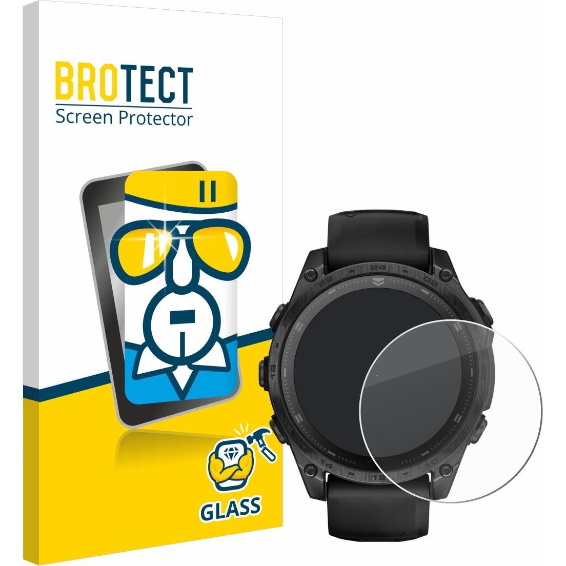 BROTECT Panzerglas Displayschutz 9H Schutzglas Glas Klar Transparent, Smartwatch Schutzfolie, Transparent