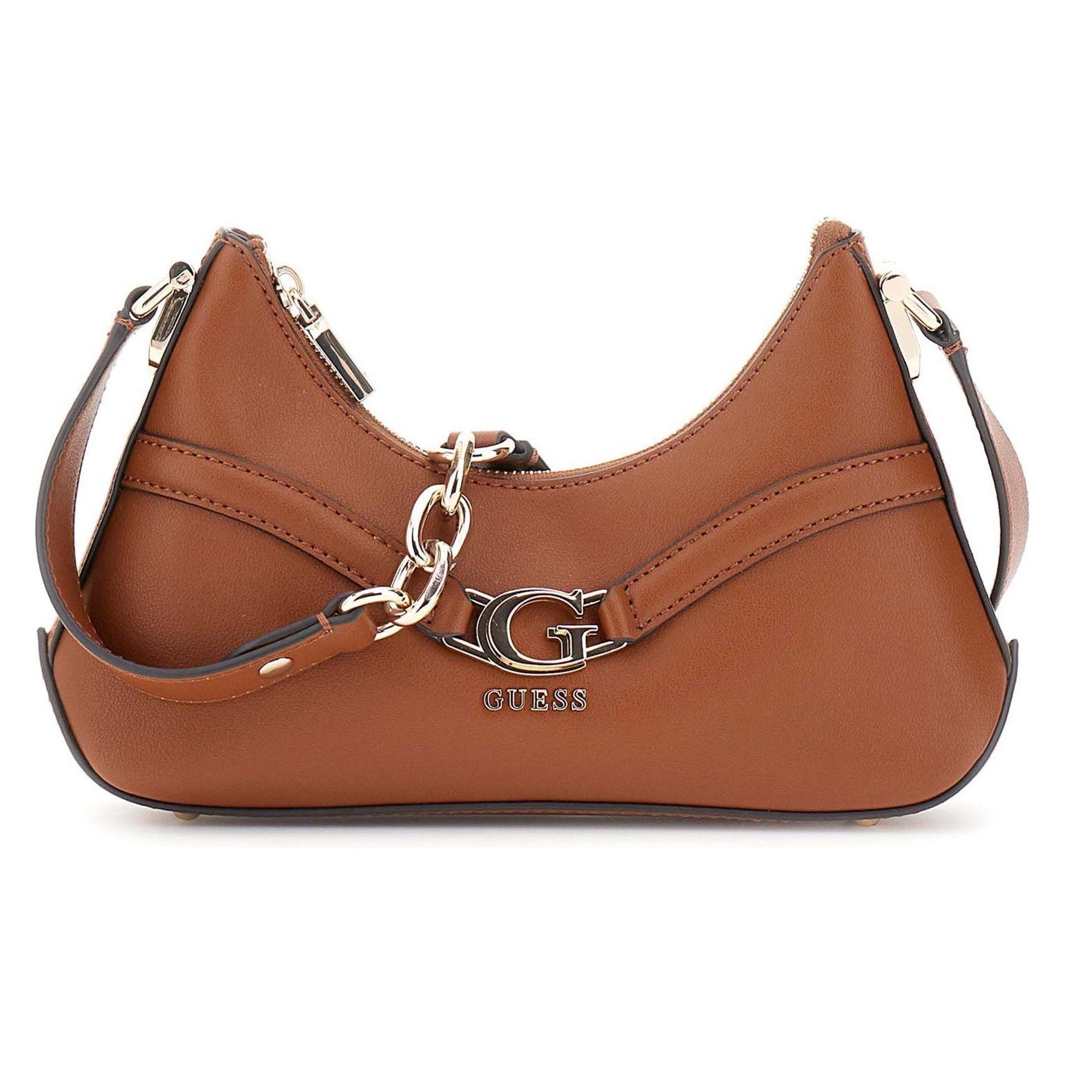 Guess, Damen, Handtasche, Dea Crossbody Top Zip, Braun