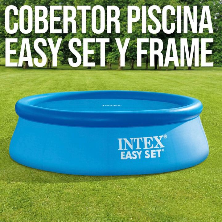 Actual product image Intex Poolabdeckung 29021 EASY SET/METAL FRAME Blau Ø 305 cm 290 x 290 cm