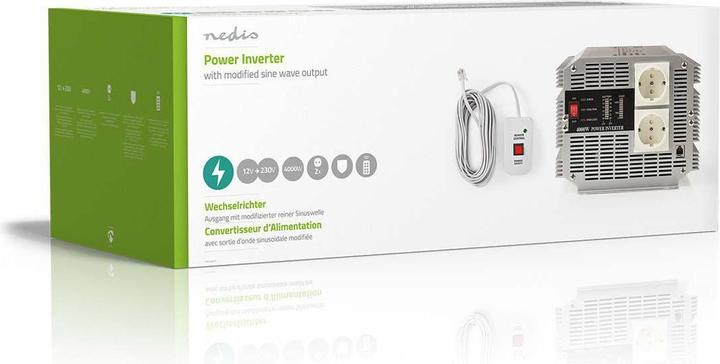 Actual product image Nedis Power Inverter modified sine waves| Input voltage 12 VDC|