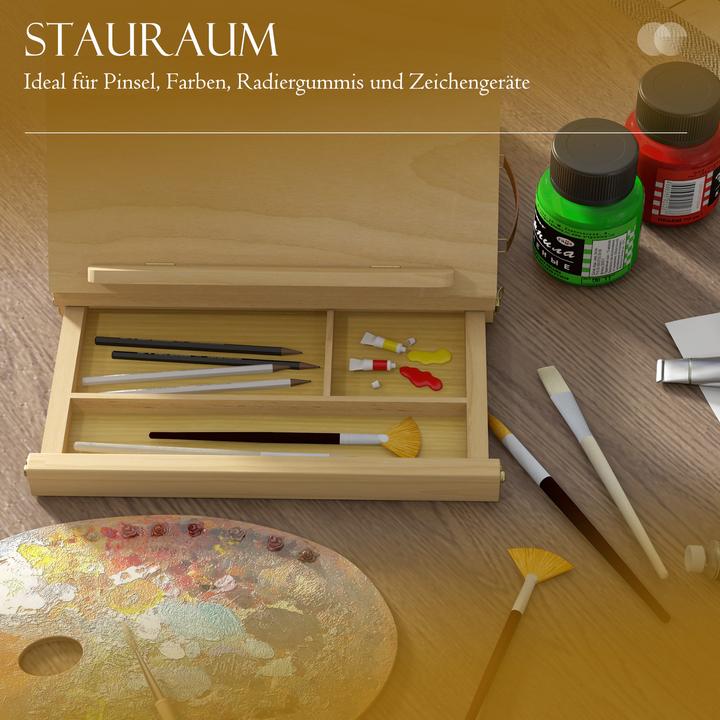 Actual product image Vinsetto Table easel Suitcase easel