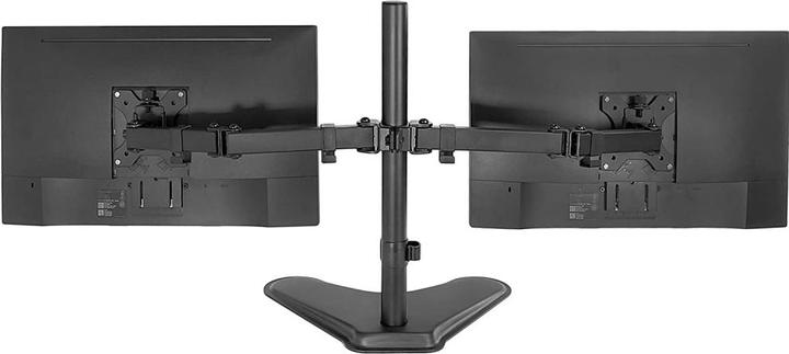 Image du produit Techly Pied pour 2 écrans LCD - noir - Taille d'écran : 33-81.3 cm (13"-32") (Tables, 32", 16 kg)