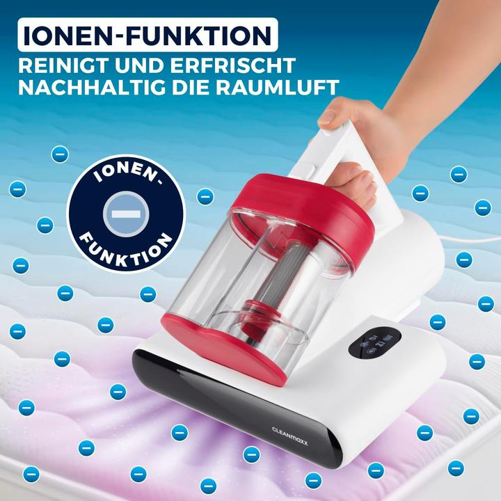 Produktbild CleanMaxx Rotierender Milbenstaubsauger mit UV-C-Licht und HEPA-Filter