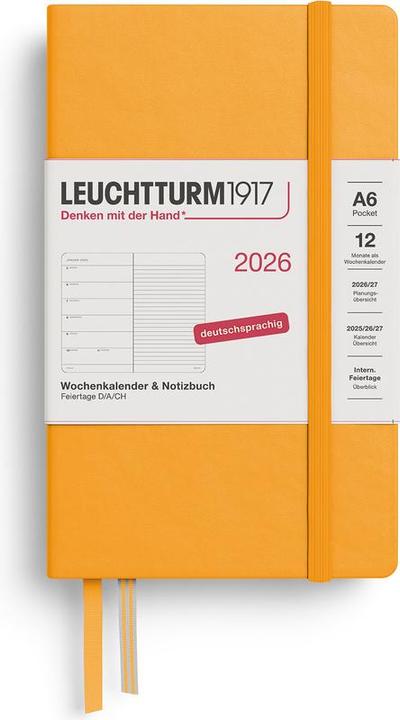 Image du produit Leuchtturm1917 Agenda semainier & carnet de notes (9,5 x 15 cm, 1 semaine / 1 page)
