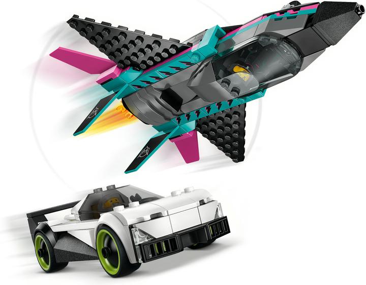 Actual product image LEGO Düsenflieger vs. Rennauto (60489, LEGO City)