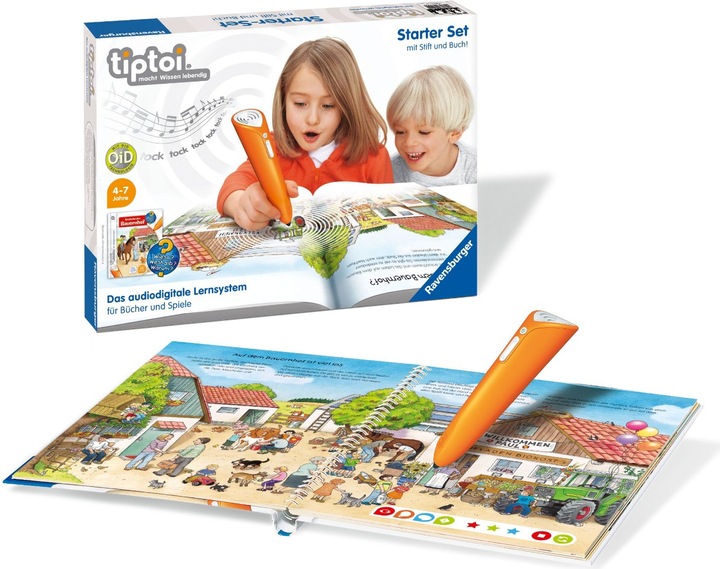 Produktbild tiptoi Starter-Set mit Buch und Stift "Entdecke den Bauernhof"