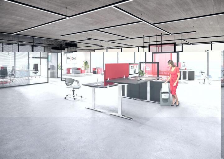 Immagine prodotto Rexel Optimum AutoFeed+ 100M Shredder micro cut 2 x 15 mm 34 l Numero di fogli (max.): 100 Secure (Microtaglio)