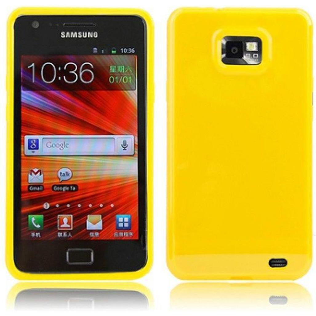 Thumbnail - König Design Schutzhülle TPU Case für Handy Samsung I9100 Galaxy S2 Gelb (Samsung Galaxy S2 I9100), Smartphone Hülle, Ge...