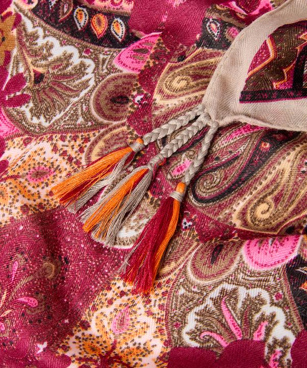 Produktbild Joe Browns Bold Patterned Square Scarf with Tassels (One Size)