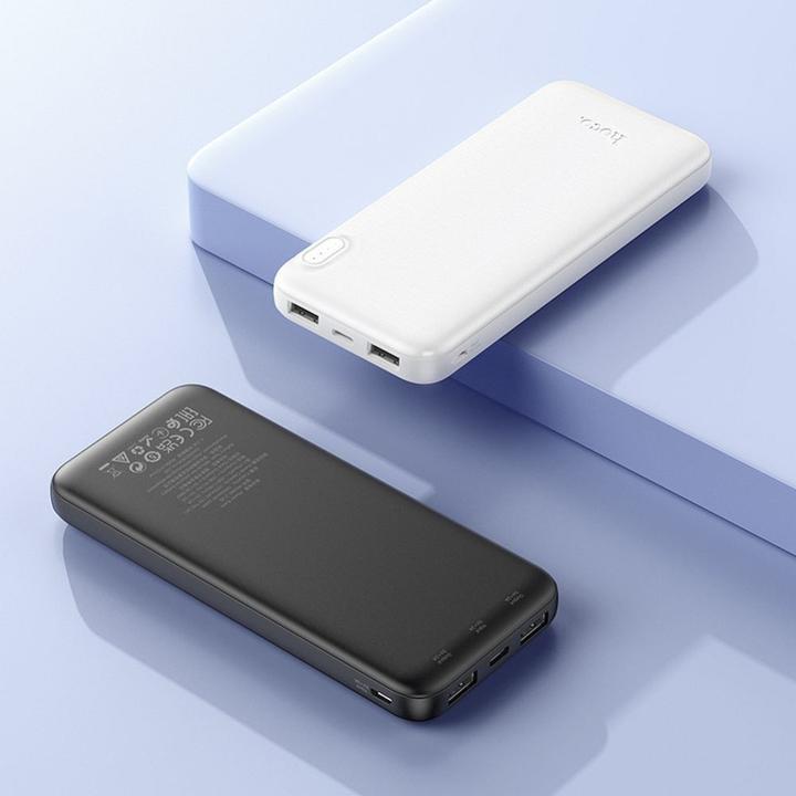 Actual product image Hoco Power bank powerbank 10000 mAh 2A J128 white (10000 mAh, 32 Wh)