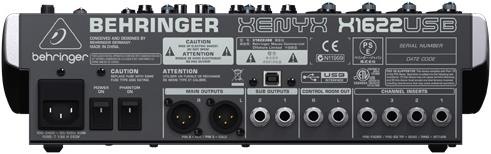 Image du produit Behringer XENYX X1622USB, Table de mixage 12 canaux avec effets et USB (Studio et mixeur live)
