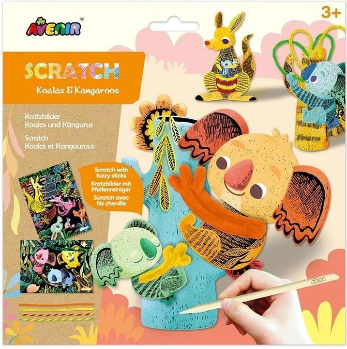 Image du produit Avenir Scratch Art - Koalas und Kängurus